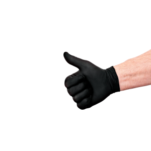 Перчатки нитриловые цветные черные